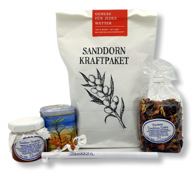 Geschenktüte 'Sanddorn-Kraftpaket'