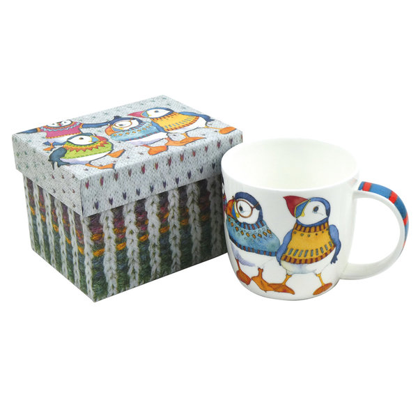 Becher in Box WOOLLY PUFFINS II