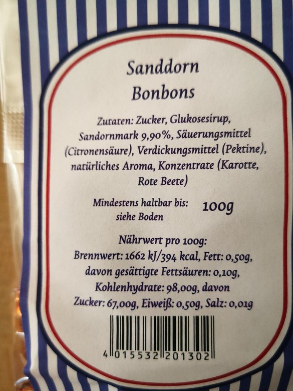 Sanddorn Bonbon